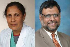Carousel image c697ebad1250f4db783c merwick cardiac rehab pulmonary rehab drs. sarika sharma  left  and mir s. ahmad