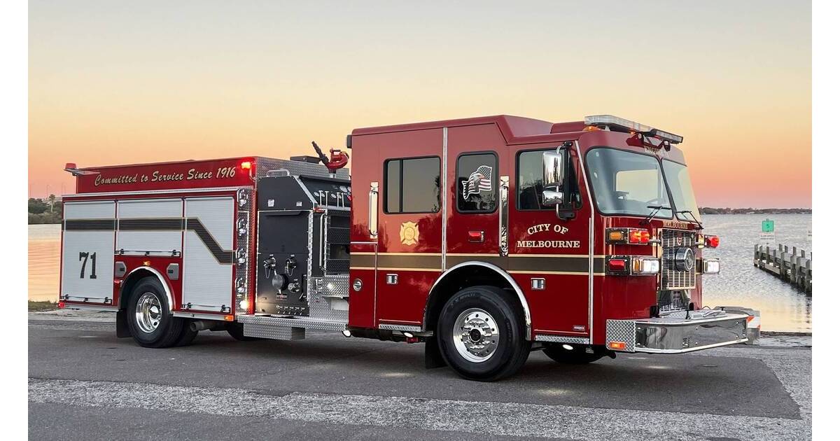 The Melbourne Fire Department Unveils New Engine, Station Upgrades to