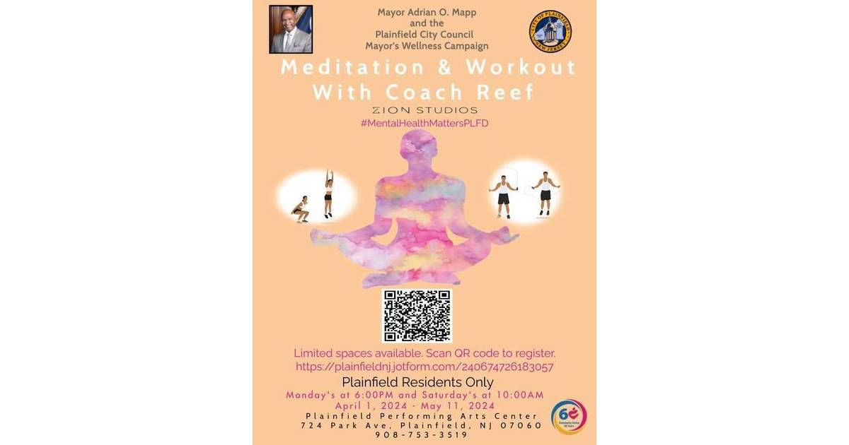 Free Meditation And Workout Class With Coach Reef Of Zion Studios