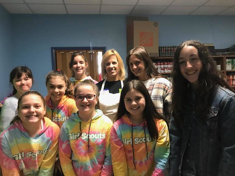 CBH Care, Oradell Girl Scout Troop Donate Bags of Clothing