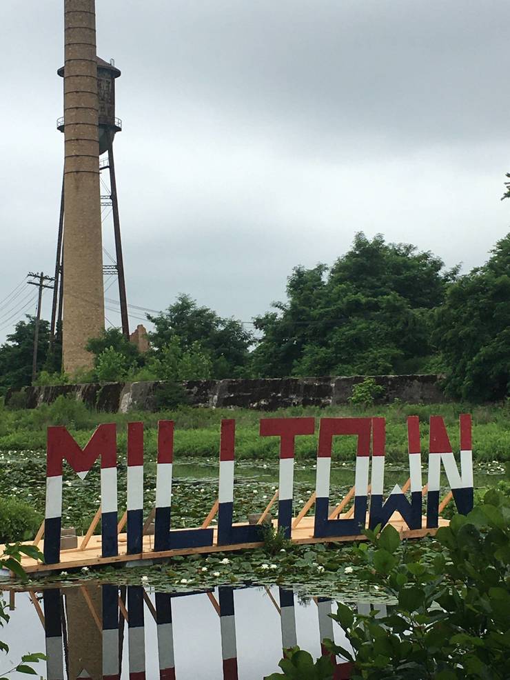 Floating Milltown Fourth Of July Sign A Hit With Residents TAPinto