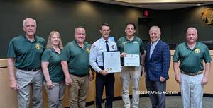 Carousel image c7da5eafa3103a9c40c5 montville township committee with state sen. joseph pennacchio and police chief andrew caggiano