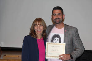 Carousel image ee8f805a1b55bd1515bb mrs latoree and mr colangelo at hasbrouck heights boe meeting