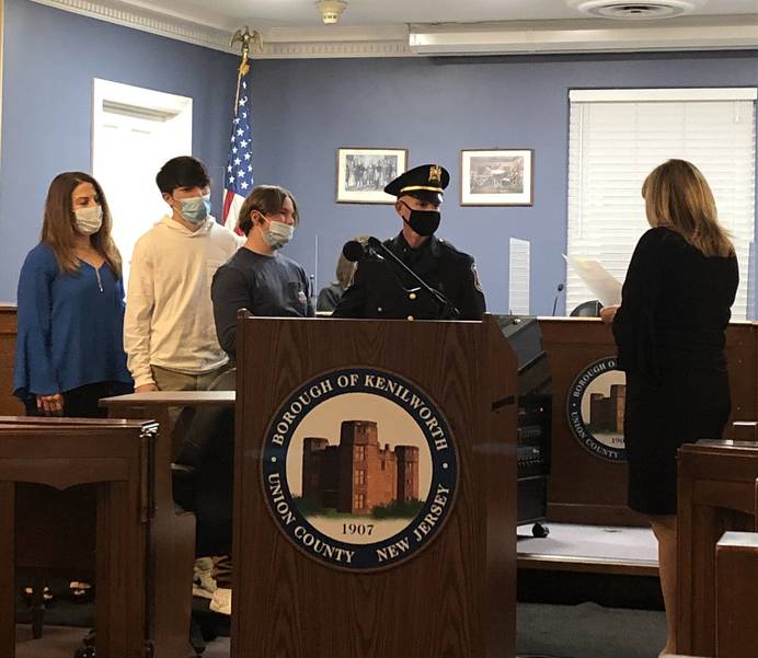 Kenilworth Police Department Promote Captain, Lieutenant, and Sergeant