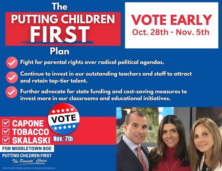 Middletown's Capone, Tobacco, and Skalaski: Putting Children First |  Middletown, NJ News TAPinto