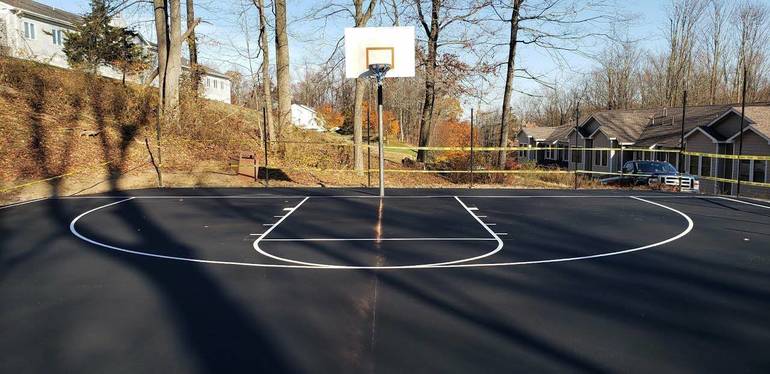 Peer Place Basketball Court Renovated by Denville Rotarians | Denville, NJ  News TAPinto
