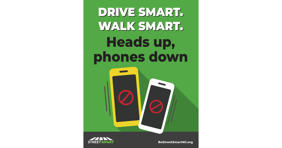 Hoboken Pedestrians Reminded to Keep Heads Up, Phones Down | Hoboken ...