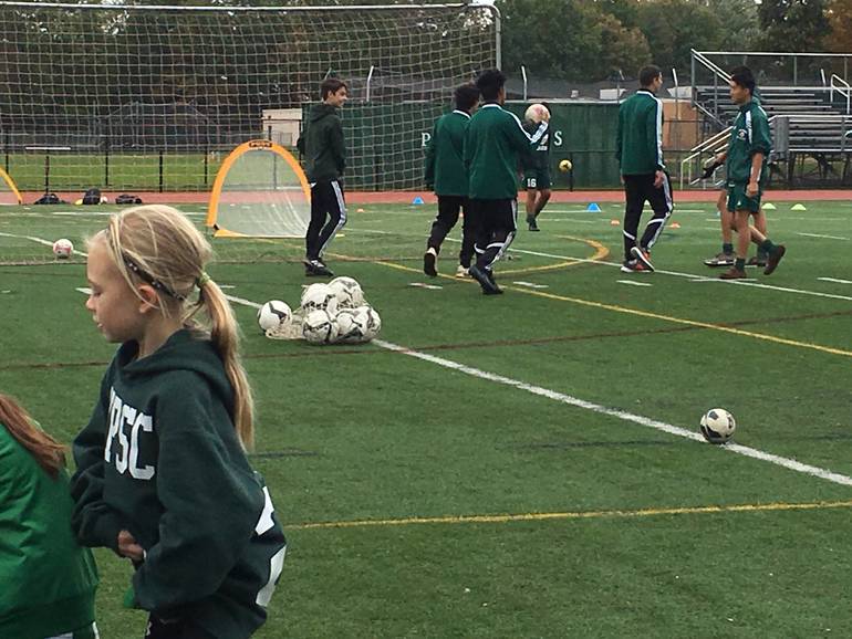 All Soccer, All Day; New Providence Varsity Players Lead Soccer Clinic