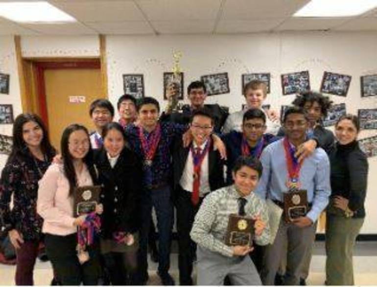 Parsippany Hills High School Academic Decathlon Team Wins First Place