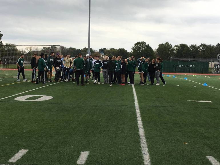 All Soccer, All Day; New Providence Varsity Players Lead Soccer Clinic