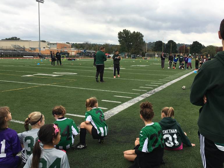 All Soccer, All Day; New Providence Varsity Players Lead Soccer Clinic