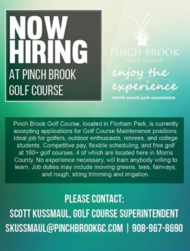 Pinch Brook In Florham Park Is Hiring News Tapinto