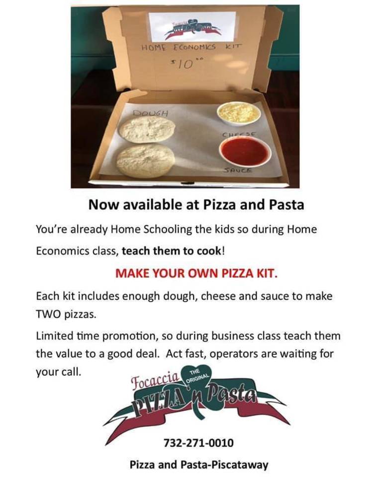 Piscataway’s Pizza & Pasta Offers TakeOut Specials TAPinto