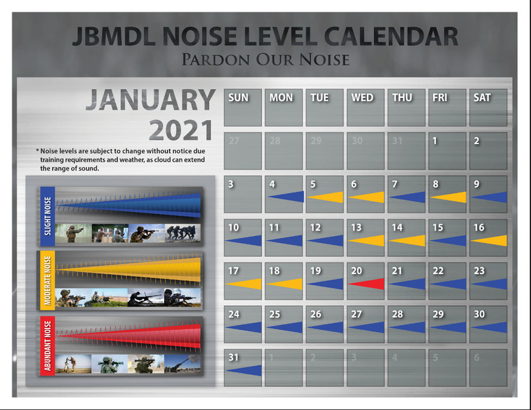 "Pardon Our Noise" JBMDL Releases January Noise Level Calendar TAPinto