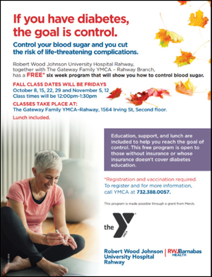 If You Have Diabetes, the Goal is Control; RWJ Will Show You How