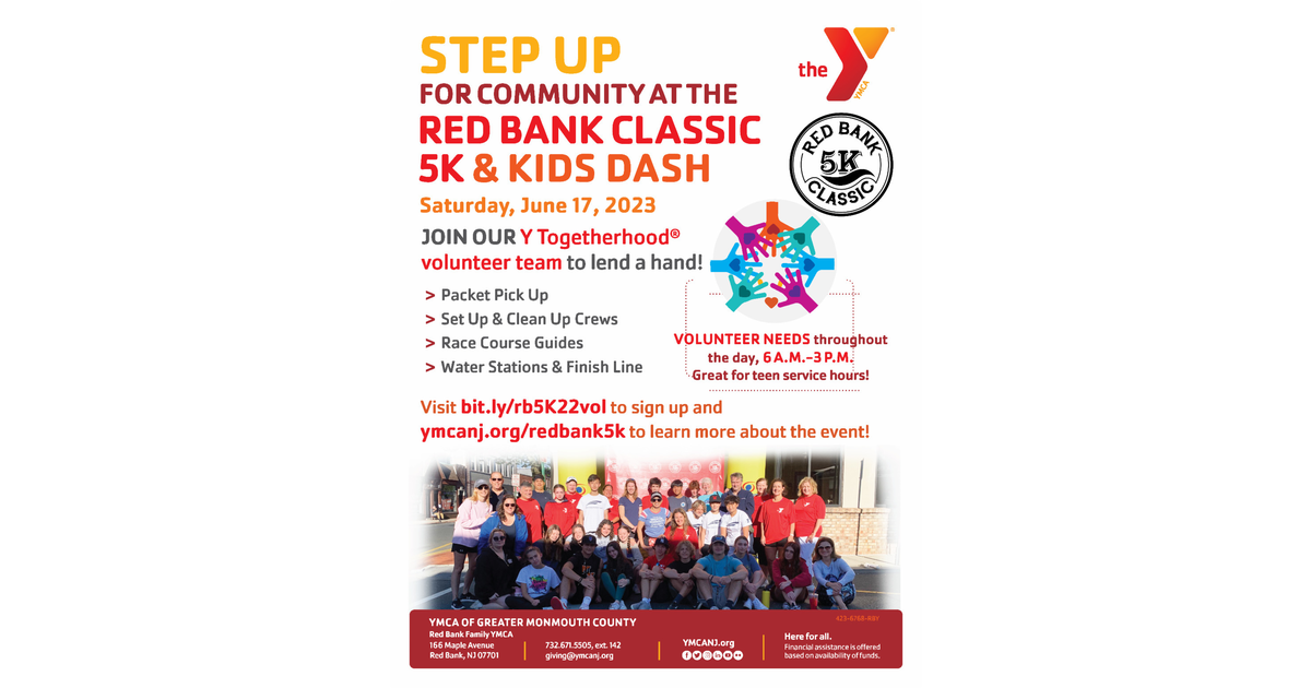 Red Bank YMCA Looking for 5K Volunteers Red Bank, NJ News TAPinto