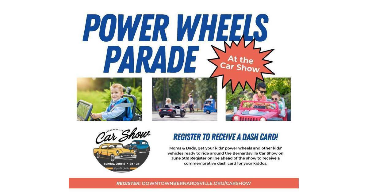 Bernardsville Car Show Unveils 'Power Wheels Parade' for Youngsters