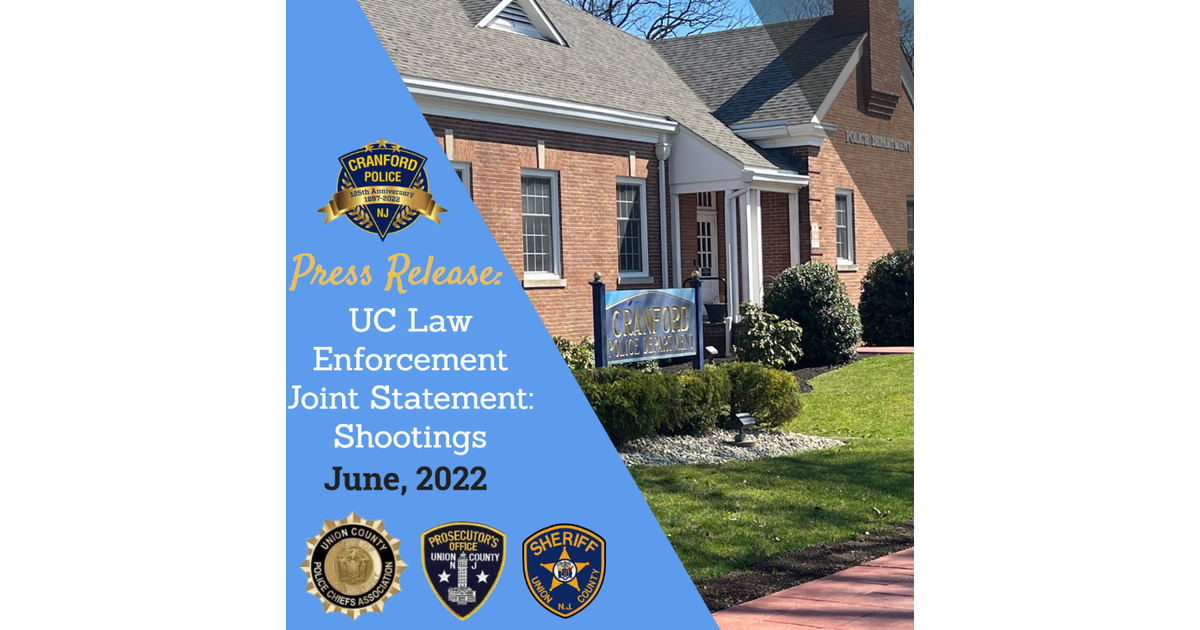 Union County Law Enforcement Releases Statement About Recent Shootings