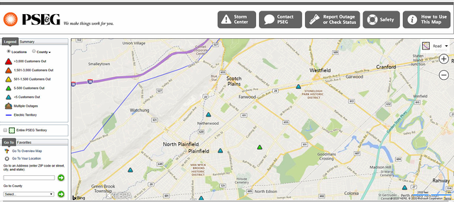 Power Outages In Scotch Plains Reported By Pseg Tapinto