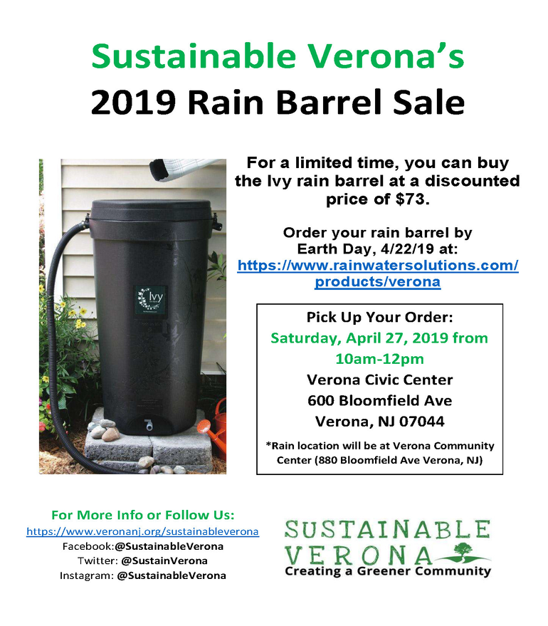 Sustainable Verona 2019 Rain Barrel Sale! TAPinto