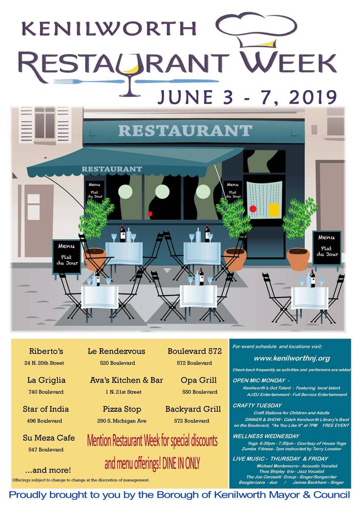 Last Day Of Kenilworth Restaurant Week 2019 Tapinto