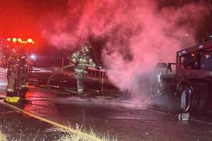 Carousel image 3ddff1 vehicle fire on route doylestown