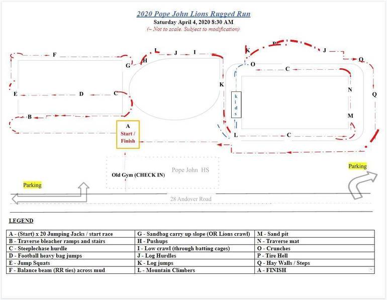 Pope John Lions Rugged Run Launches April 4 Tapinto