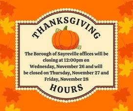 Carousel image 94319e07b0838fbfb574 sayreville thanksgiving hours 2025