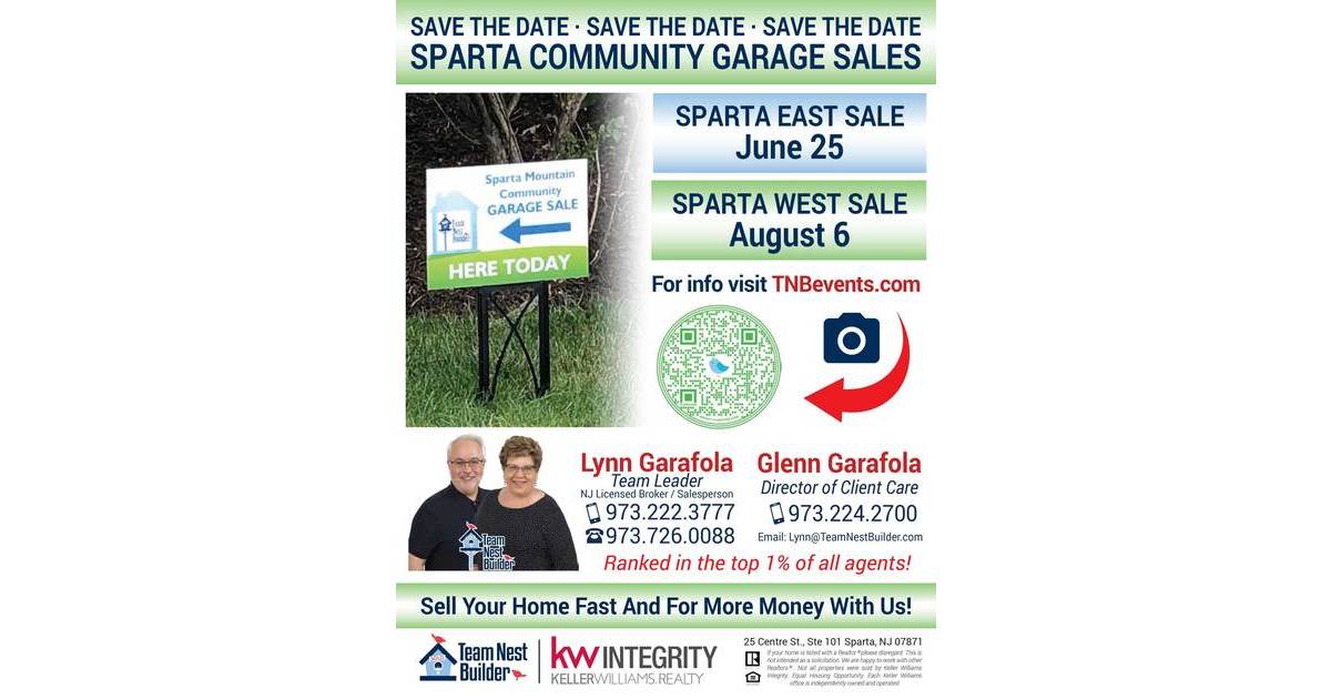 Sparta Community Garage Sales are COMING! Newton, NJ News TAPinto