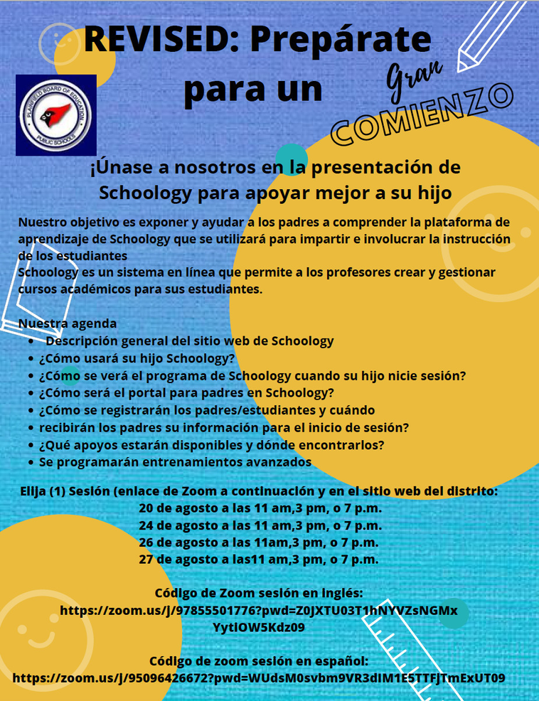 Parents Invited To Attend Training Sessions For 21 School Year Las Escuelas Publicas De Plainfield Invitan A Los Padres A Asistir A Las Sesiones De Capacitacion Para El Nuevo Ano Escolar 21 Tapinto