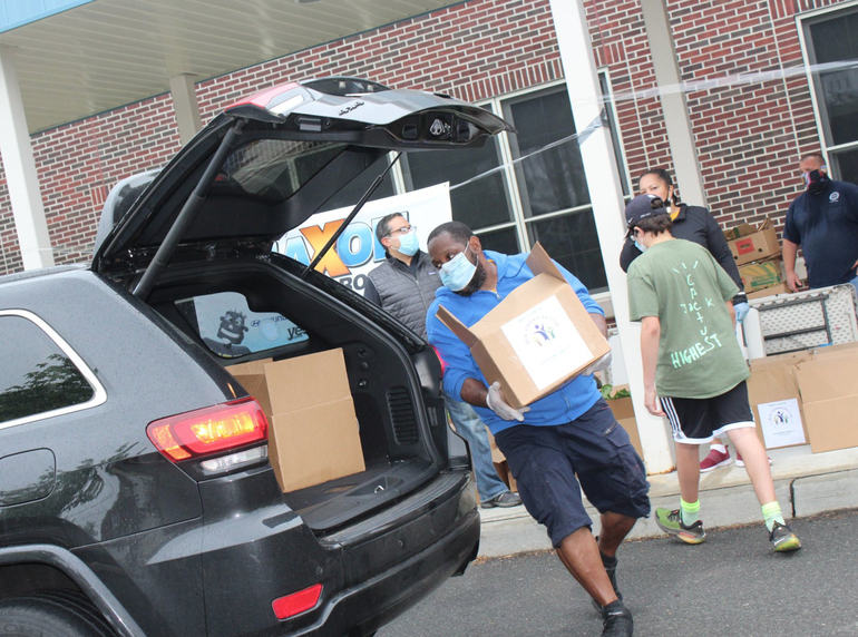 570 Boxes of Food Given Away at Saturday's Drive-Thru Food Pantry in Vauxhall