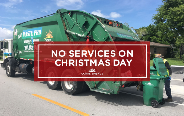 Yorktown Christmas 2022 Garbage No Trash Service In Coral Springs On Christmas Day | Coral Springs, Fl News  Tapinto
