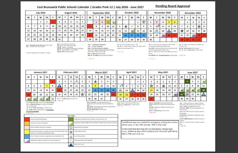 2026–27 School Calendar Debate Highlights Family, Faith, and Scheduling Concerns in East Brunswick | East Brunswick, NJ News TAPinto | TAPinto