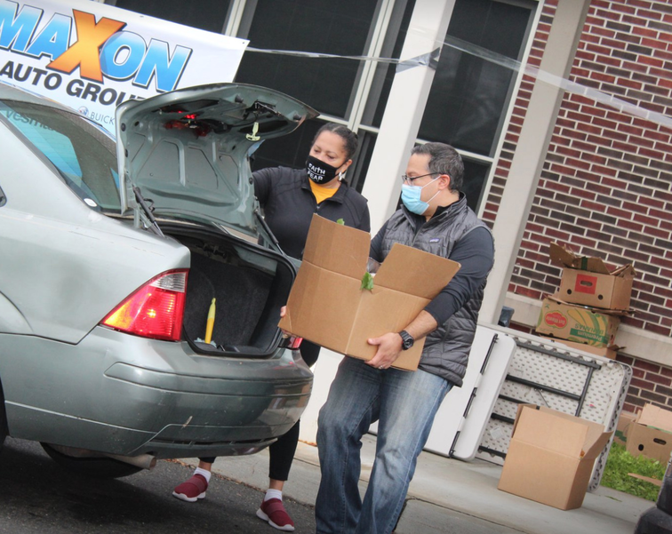 570 Boxes of Food Given Away at Saturday's Drive-Thru Food Pantry in Vauxhall