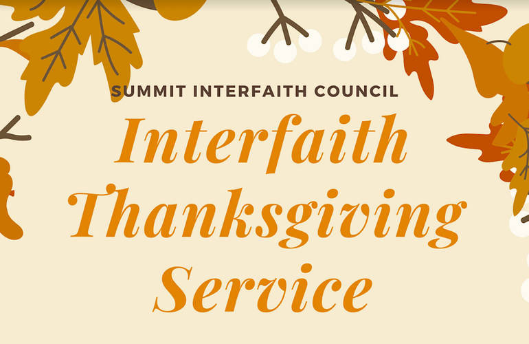 Summit Interfaith Council Hosts Virtual Thanksgiving Service Nov. 19 |  Summit, Nj News Tapinto