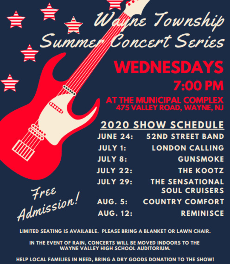 The Wayne Summer Concert Series is On and Begins This Wednesday TAPinto
