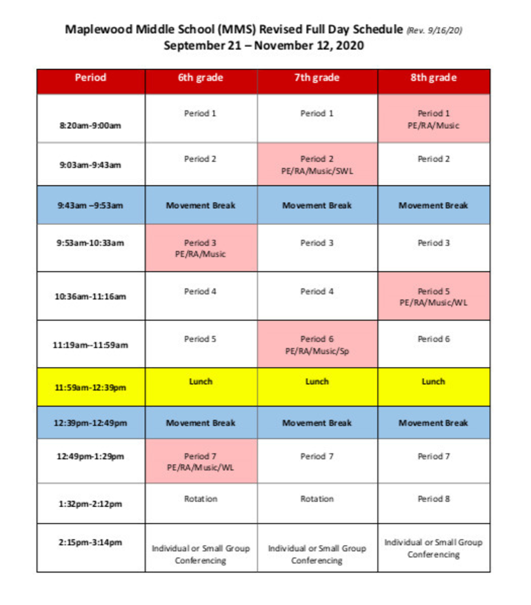 SOMSD Makes Changes to Virtual Schedule for K8 Students TAPinto