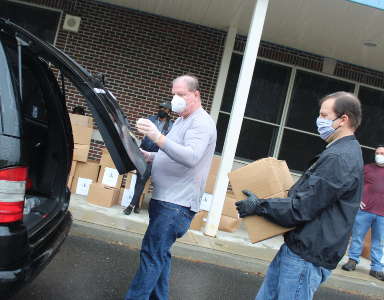 570 Boxes of Food Given Away at Saturday's Drive-Thru Food Pantry in Vauxhall