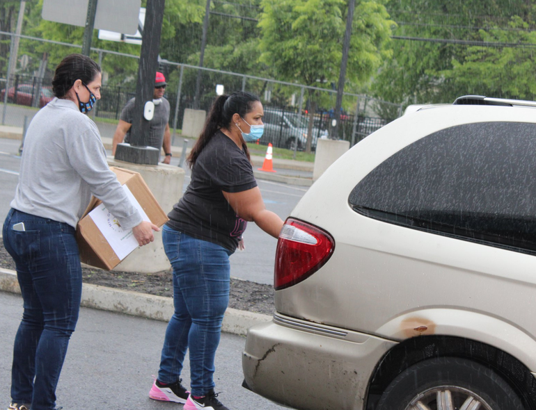 570 Boxes of Food Given Away at Saturday's Drive-Thru Food Pantry in Vauxhall
