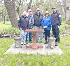Carousel image 7543c26558ab8a79b6e8 schoharie fire department installs concrete chinese checkers in lily park photo