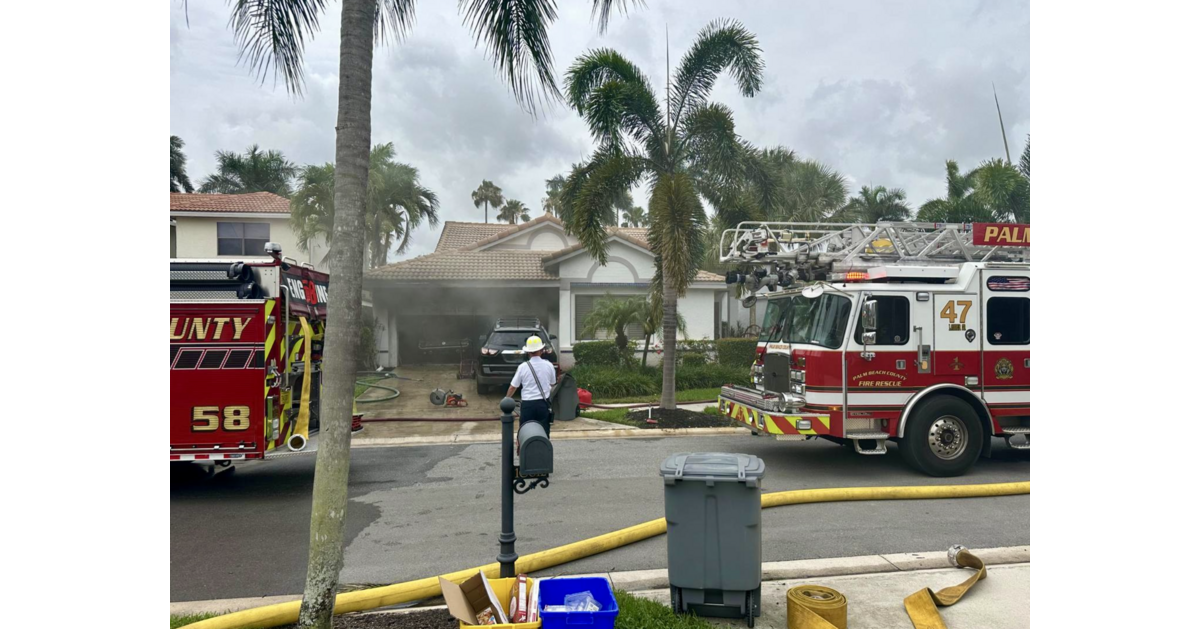 Fire Scene Boca Raton Garage Destroyed in West Boca Raton Fire This Week; No Injuries ...