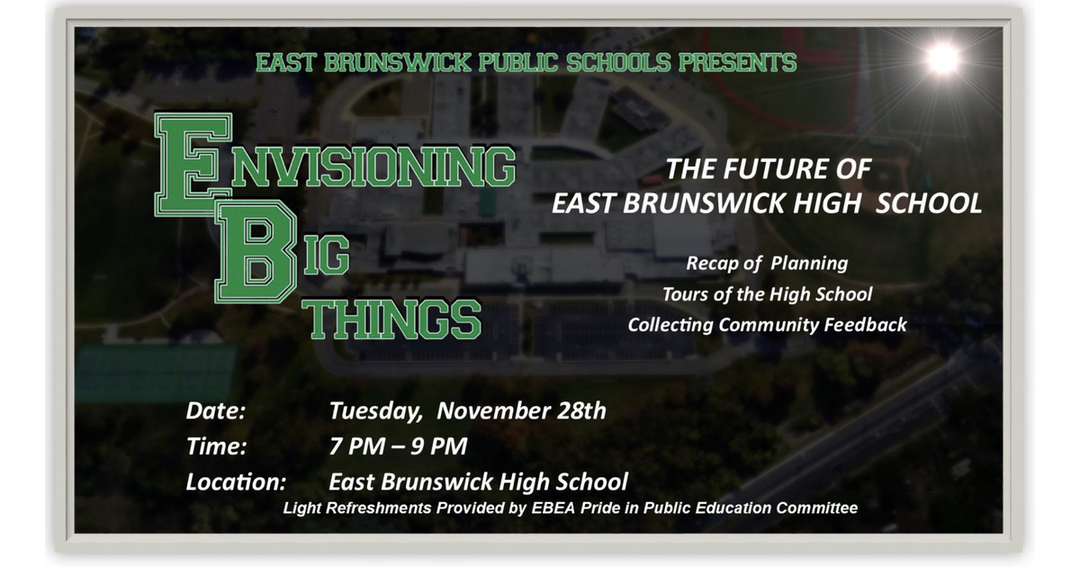 East Brunswick High School Valeski and Board of Education Host
