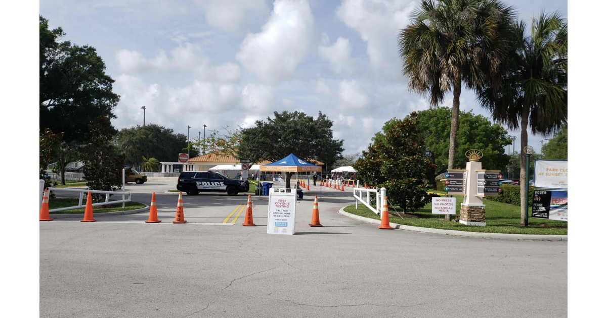 Covid19 Testing Site To Reopen at Mullins Park in Coral Springs