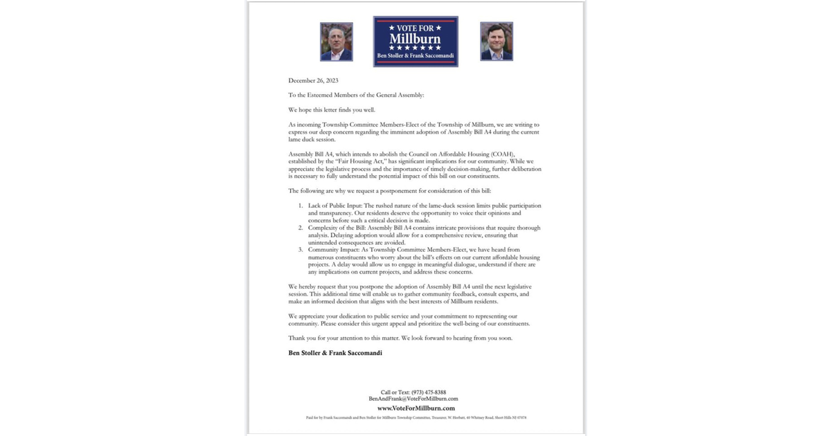 New Council Members Ask Nj General Assembly To Postpone Vote To Abolish