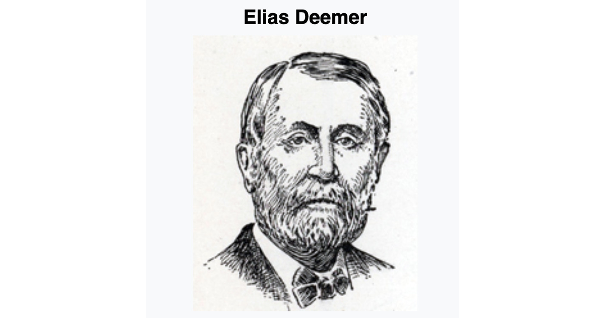 Milford's Elias Deemer House of Representative Member Flemington
