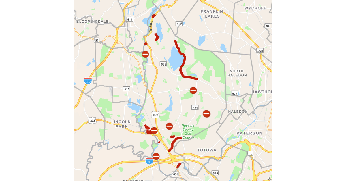 Flooded Roads in Wayne to Avoid in Your Wednesday Morning Commute
