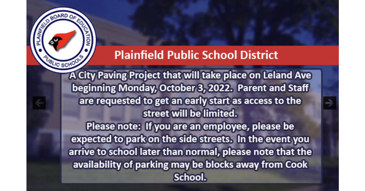 Plainfield Resurfacing of Leland Ave, from East 7th to Cushing, Set to