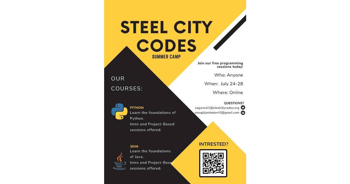 BRHS's Steel City Codes Hosting Free Summer Camp | Bridgewater/Raritan ...
