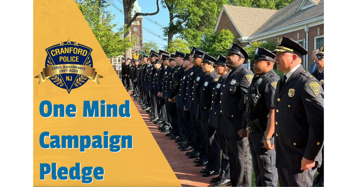 Cranford Police Department Recognized for Crisis Training Cranford