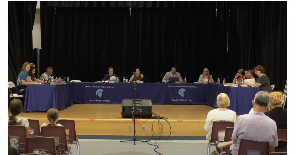 Sparta Board of Education Discusses 'Sex Education' Standards and ...